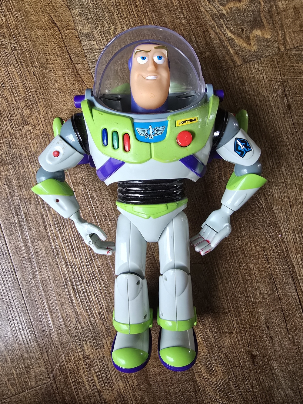 Vintage 90s Disney Toy Story Buzz Lightyear Action Figure - Thinkway